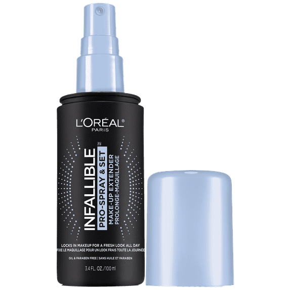 L'Oreal Paris Infallible Pro-Spray and Set Makeup Oil-Free Setting Spray, 3.4 fl oz