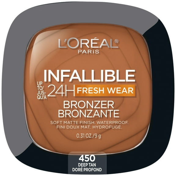 L'Oreal Paris Infallible Soft Matte Bronzer, Deep Tan, 0.31 oz