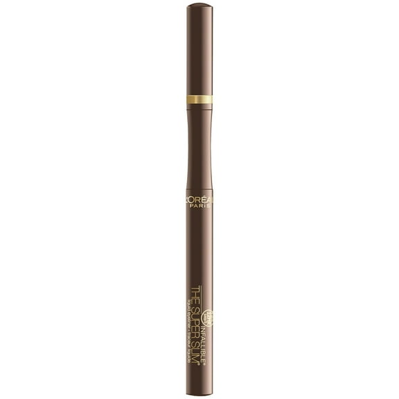 L'Oreal Paris Infallible Super Slim Eyeliner, Liquid, Long-Lasting, Brown, 0.4mm Fine Tip