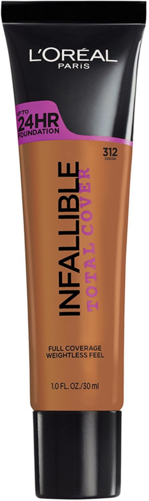 L'Oreal Paris Infallible Total Cover Foundation, Cocoa 1 oz (Pack of 2)