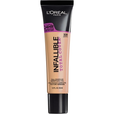 L'Oreal Paris Infallible Total Cover Liquid Foundation, Sun Beige, 1 fl oz