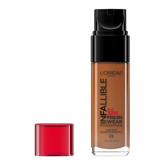 L'Oreal Paris Infallible Up to 32 HR Fresh Wear Liquid Foundation Makeup, 515 Copper, 1 fl oz