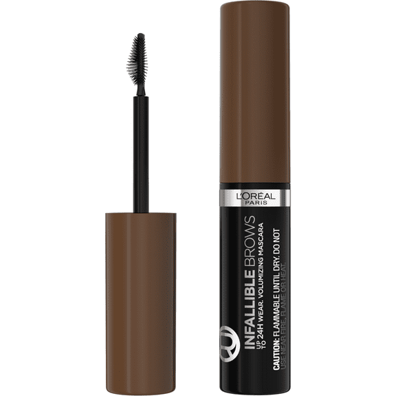 L'Oreal Paris Infallible Volumizing 24H Wear Brow Mascara, 5.0 Brunette, 0.13 fl oz