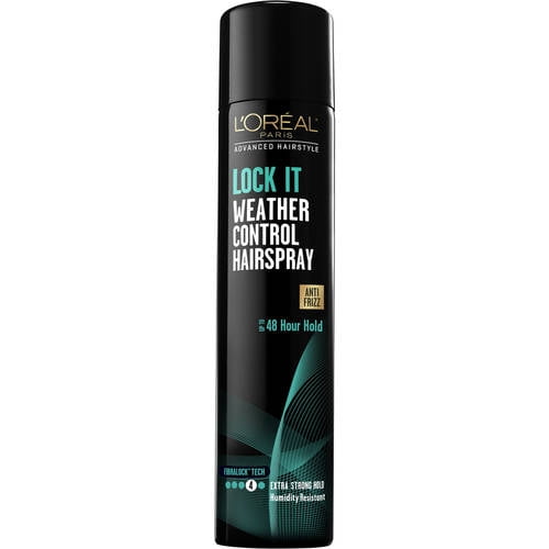 L'Oreal Paris LOCK IT Weather Frizz Control Hairspray, for Normal Hair, 8.25 oz