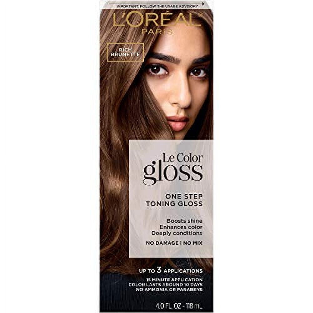 L'Oreal Paris Le Color One Step Toning Hair Gloss, Rich 4 Ounce