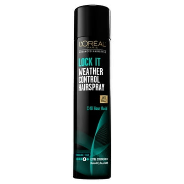 L'Oreal Paris Lock It Weather Frizz Control Hairspray, for Normal Hair, Unisex, 8.25 fl oz