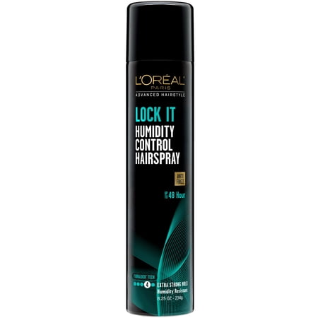L'Oreal Paris LOCK IT Weather Frizz Control Hairspray, for Normal Hair, 8.25 oz