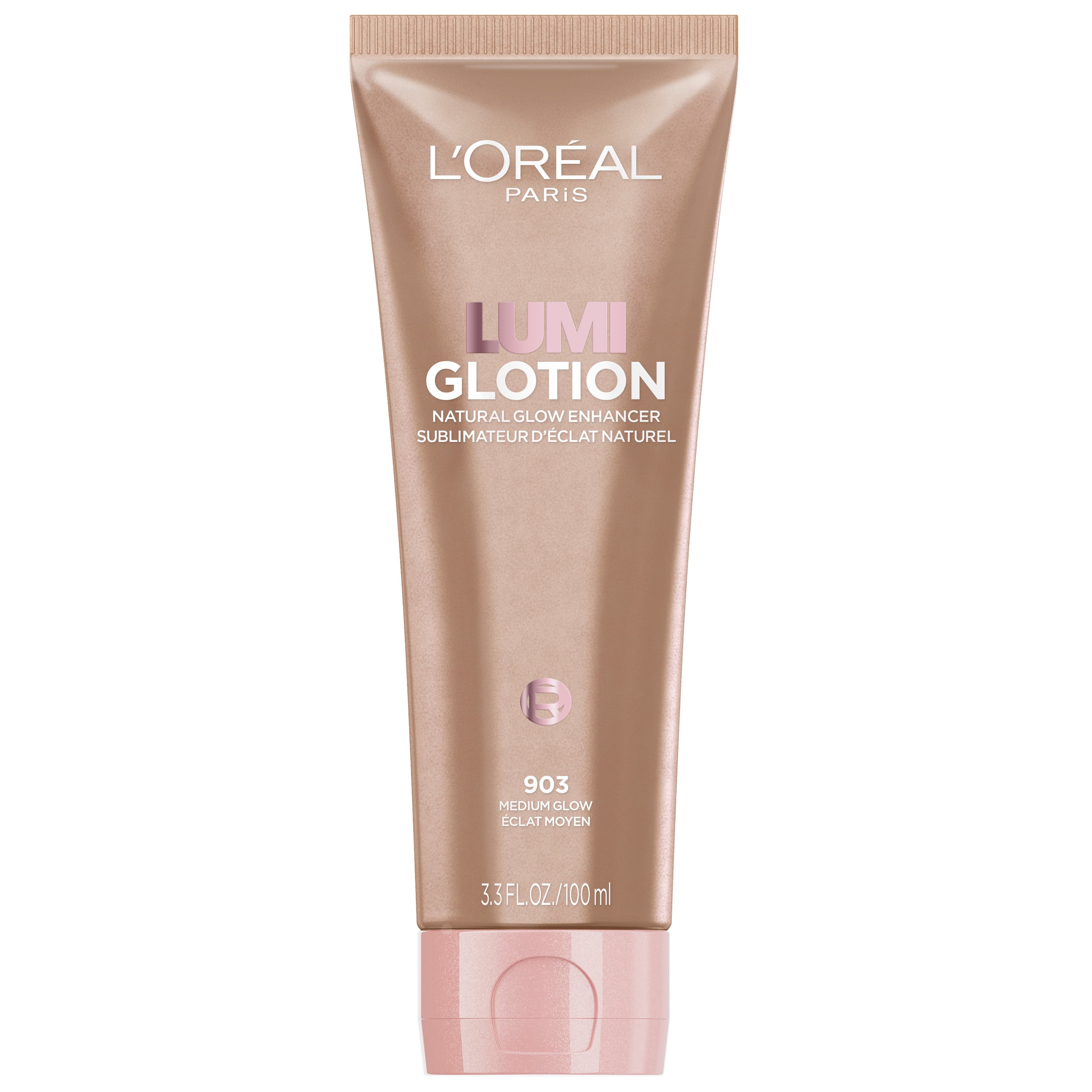 L'Oreal Paris Lumi Glotion XL Natural Glow Enhancer for Face & Body, Medium, 3.04 fl oz