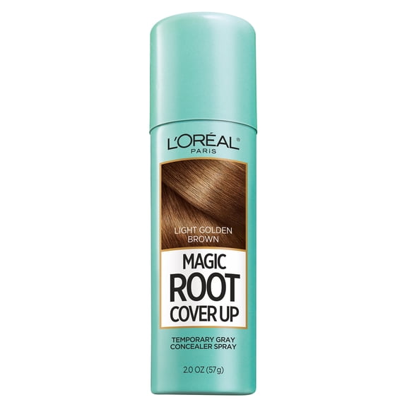 L'Oreal Paris Magic Root Cover Up Root Touch Up Spray Gray Concealer 2 oz, Light Golden Brown