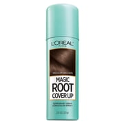 LOreal Paris Magic Root Cover Up Gray Concealer Spray, Medium Brown, Aerosol, 2 oz
