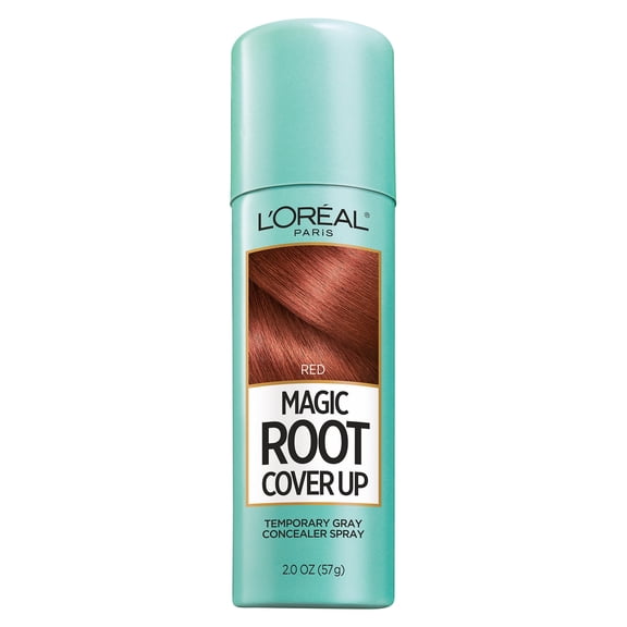 L'Oreal Paris Magic Root Cover Up Temporary Gray Concealer Spray, Red, 2 oz
