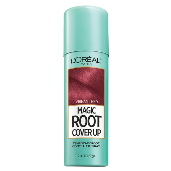 L'Oreal Paris Magic Root Cover Up, Temporary Gray Concealer Spray, Bright Red, Aerosol, 2 oz
