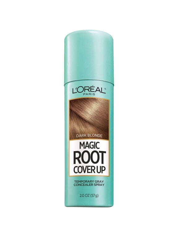 L'Oreal Paris Magic Root Cover Up Temporary Gray Concealer Spray, Dark Blonde, 2 oz
