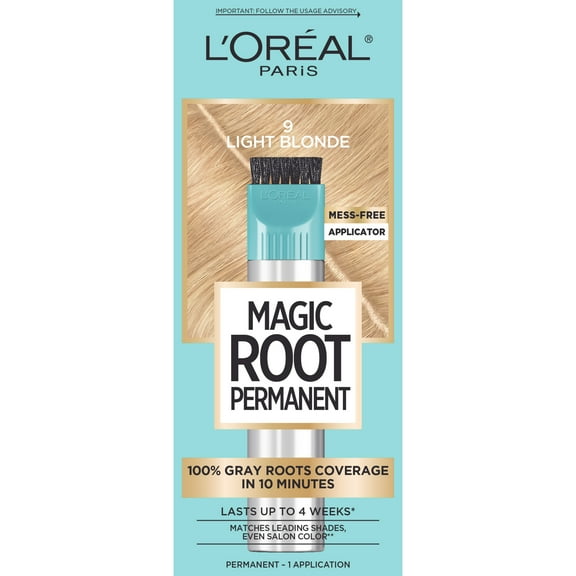 L'Oreal Paris Magic Root Rescue 10 Minute Root Hair Color, Light Blonde, 1 Kit