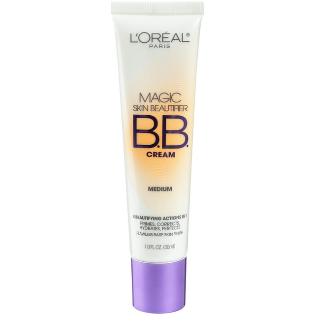 L'Oreal Paris Magic Skin Beautifier BB Cream for Face, Medium, 1 fl oz ...