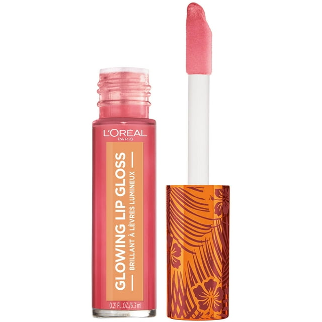 L'Oreal Paris Makeup Summer Belle Makeup Collection Glowing Lip Gloss, Tropic Like Its Hot