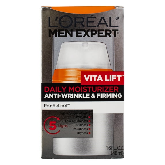 L'Oreal Paris Men Expert Vita Lift Daily Moisturizer Anti-Wrinkle Cream, 1.6 fl oz