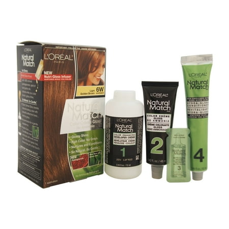 L'Oreal Paris Natural Match, 6W Light Golden Brown