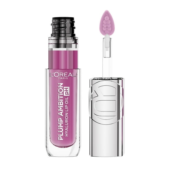 L'Oréal Paris Plump Ambition pH Hyaluron Lip Plumping Lip Gloss with Hyaluronic Acid, pH Lilac, 0.16 fl oz