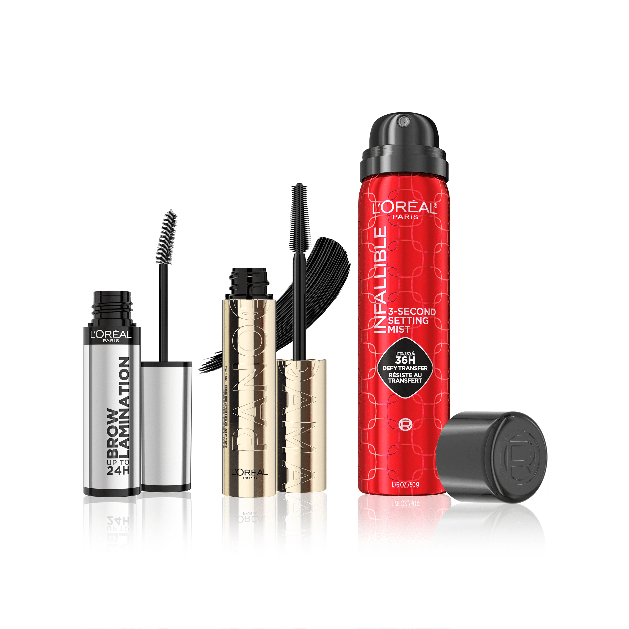 L'Oreal Paris Panorama Mascara, Brow Lamination, and Setting Spray