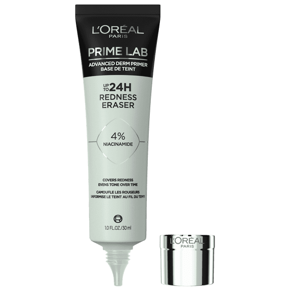 L'Oreal Paris Prime Lab Up to 24HR Redness Eraser Lotions Primer, 1 fl oz