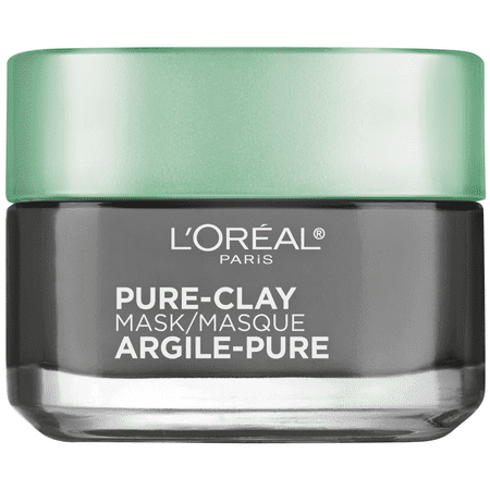 L'Oreal Paris Pure-Clay Mask Detox & Brighten with Charcoal for Dull Skin, 1.7 oz