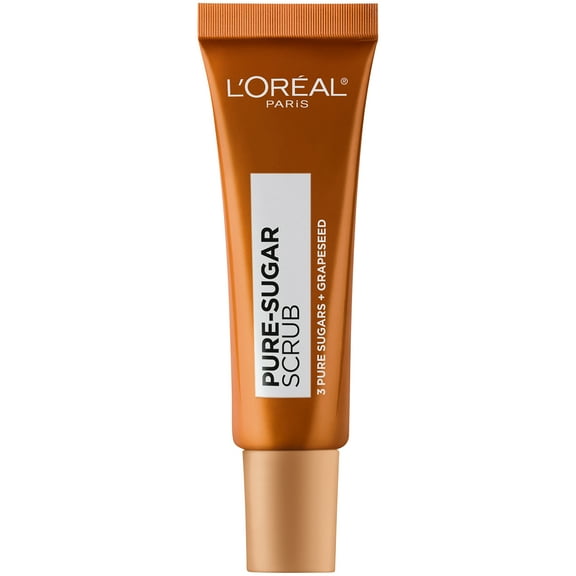 L'Oreal Paris Pure Sugar Scrub with Grapeseed to Smooth and Glow, 0.67 fl. oz.