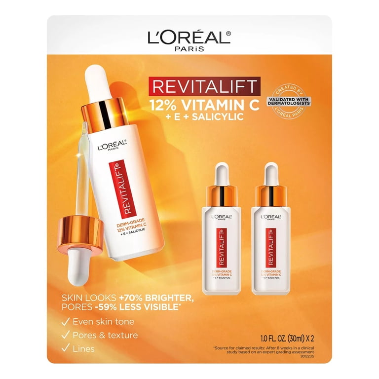 L'Oreal Paris Revitalift Serum, 12% Vitamin C, E, Salicylic Acid