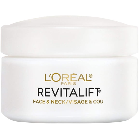 L'Oreal Paris Revitalift Anti-Wrinkle + Firming Face & Neck Moisturizer Cream, 1.7 oz
