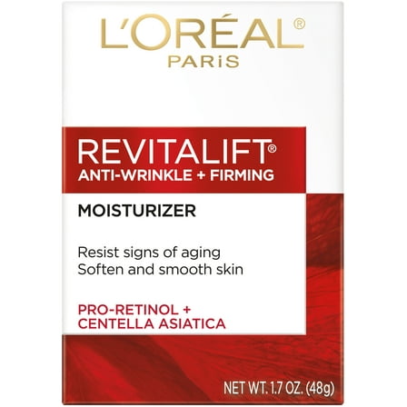 L'Oreal Paris Revitalift Anti-Wrinkle plus Firming Day Face Moisturizer, 1.7 oz