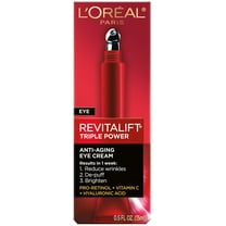 L'Oreal Paris Revitalift Triple Power Eye Treatment, Reduces Wrinkles, 0.5 fl oz