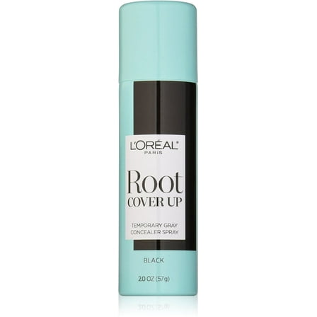 L'Oreal Paris Root Cover Up Temporary Gray Concealer Spray, Black 2 oz