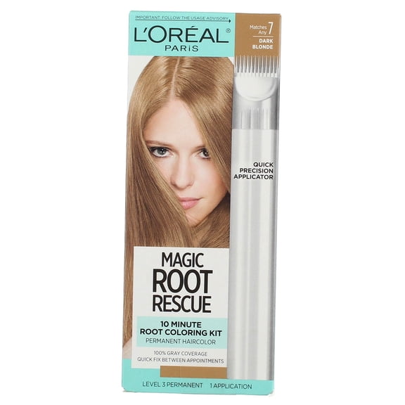 L'Oreal Paris Root Rescue 10 Minute Root Coloring Kit, Dark Blonde 1 ea (Pack of 2)