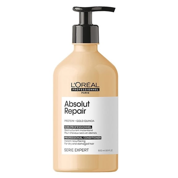 L'Oreal SerieExpert Gold Quinoa+Protein Absolut Repair Resurfacing Conditioner - 16.9 oz