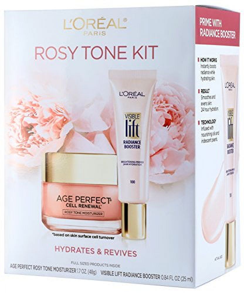 L'Oreal Paris Skin Care Giftable Kit with Rosy Tone Face Moisturizer