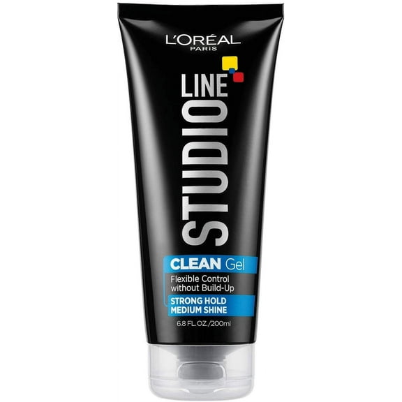 L'Oreal Paris Studio Line Strong Hold Clear Minded Clean Gel, 6.8 oz (Pack of 3)