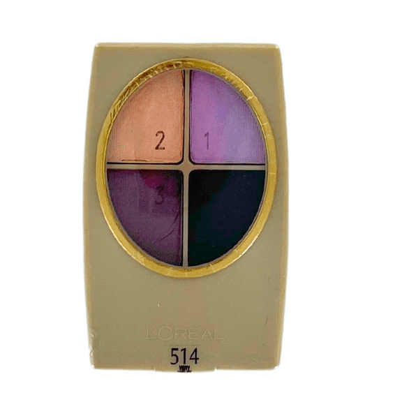 L'Oreal Paris Studio Secrets Eye Shadow Quads #514 Very Violet (Gold Case)