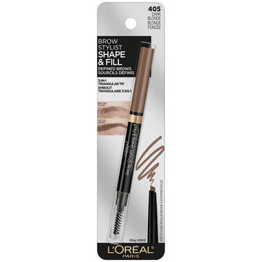 L'Oreal Paris Stylist Shape and Fill Mechanical Eyebrow Makeup Pencil, Dark Blonde