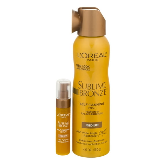 L'Oreal Paris Sublime Bronze Self-Tanning Mist Medium, 4.6 OZ