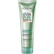 LOreal Paris Sulfate Free Thickening Shampoo for Fortifying Fine Hair, EverPure, 8.5 fl oz