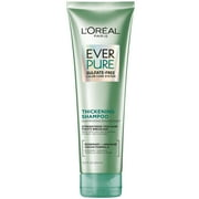 L'Oreal Paris Sulfate Free Thickening Shampoo for Fortifying Fine Hair, EverPure, 8.5 fl oz