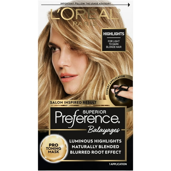 L'Oreal Paris Superior Preference Balayage At-Home Highlighting Kit, Light to Dark Blonde