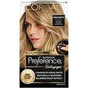 LOreal Paris Superior Preference Balayage Kit, Hair Dye for At-Home Highlighting with Pro Toning Mask, Light to Dark Blonde, 1 Kit