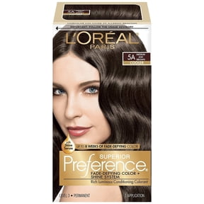 L'Oreal Paris Superior Preference Fade-Defying Color + Shine System, 5A Medium Ash Brown