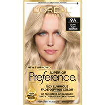 L'Oreal Paris Superior Preference Fade-Defying Permanent Hair Color, 9A Light Ash Blonde, 1 kit