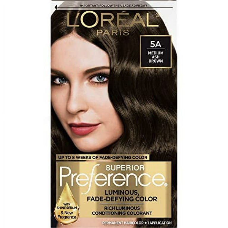 5 / 5N Brown , L'oreal Pro DIA RICHESSE Demi-Permanent Tone-on-Tone Creme  Hair Color Dye, Ammonia-Free Loreal Cream Haircolor - Pack of 2 w/ SLEEK