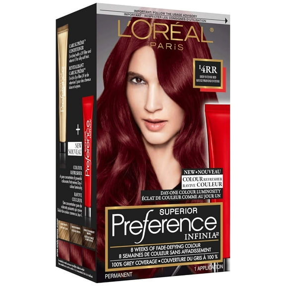 L'Oreal Paris Superior Preference Infinia Hair Color - Deep Intense Red 4RR