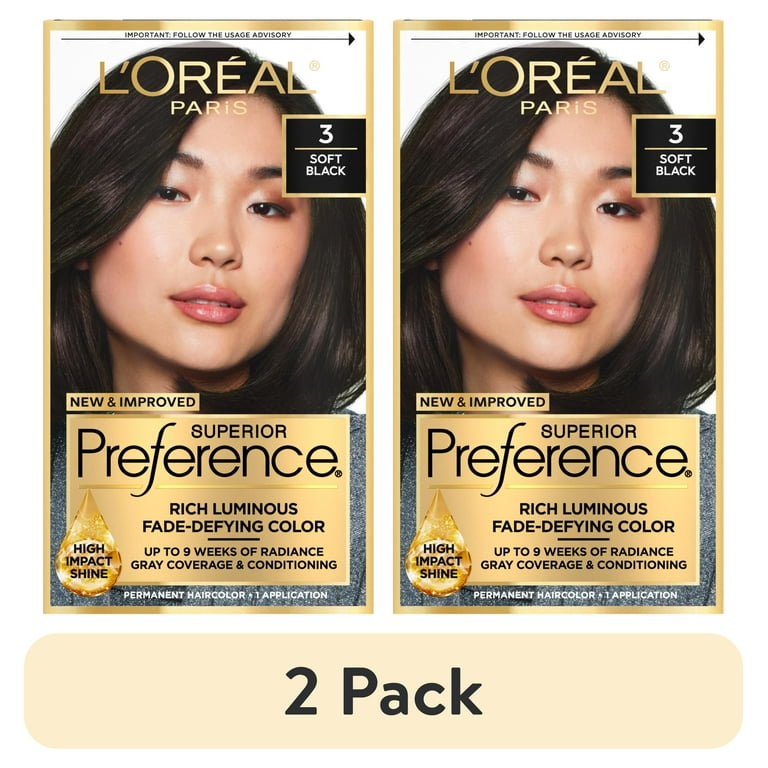 L'oreal soft black hair color hot sale