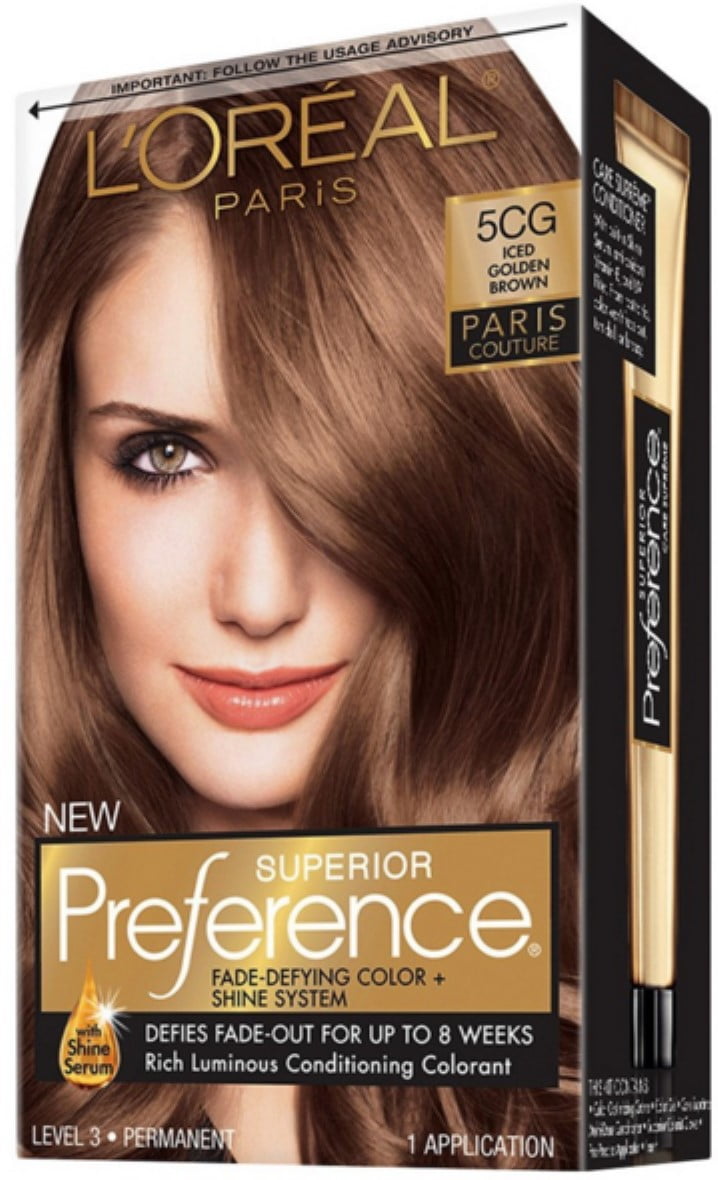 L'Oreal Paris Superior Preference Permanent Color, 5CG Iced Golden