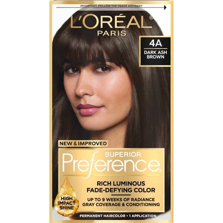 L'Oreal Paris Superior Preference Permanent Fade-Defying Hair Color, 4A Dark Ash Brown, 1 Kit price history and forecast - L’Oréal Paris U-HC-3557